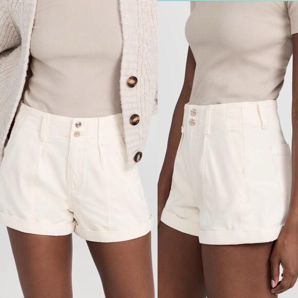 PAIGE Pants - Paige Brooklyn Shorts with Cuffs in Quartz Sand Sz.32 NWT